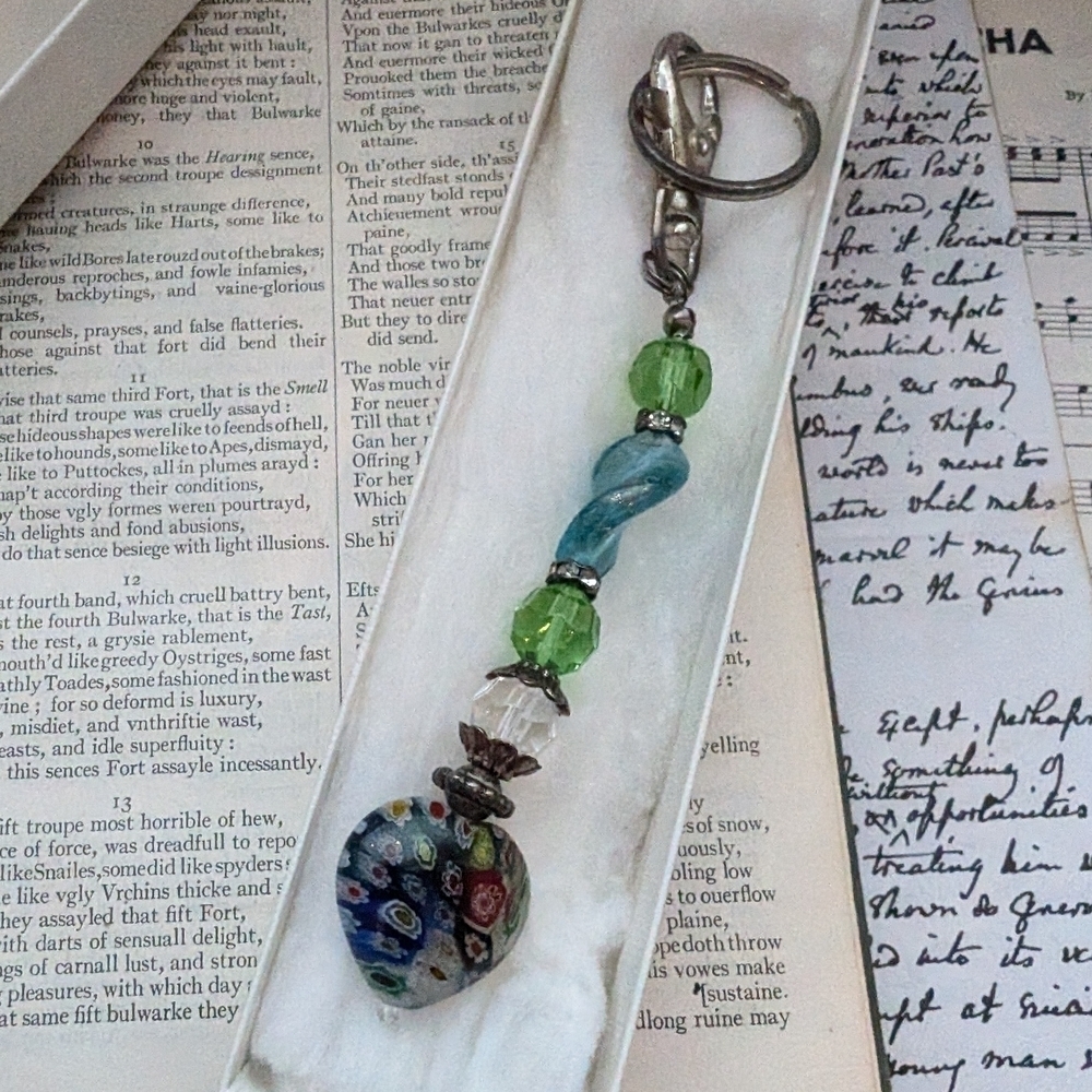 Colorful Beaded Keychain